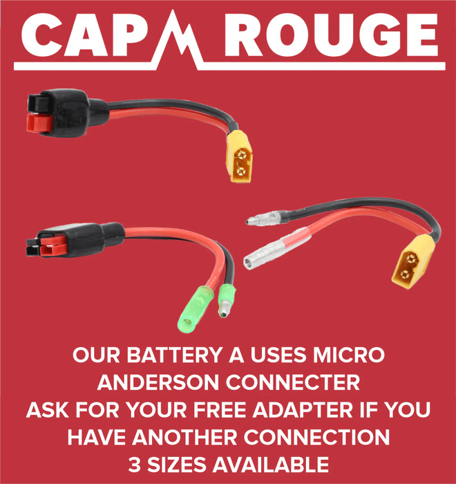 36V 11.6Ah / 418Wh Rear Rack Samsung eBike Battery With Rack CPPSE36-11.6-WR - Cap Rouge
