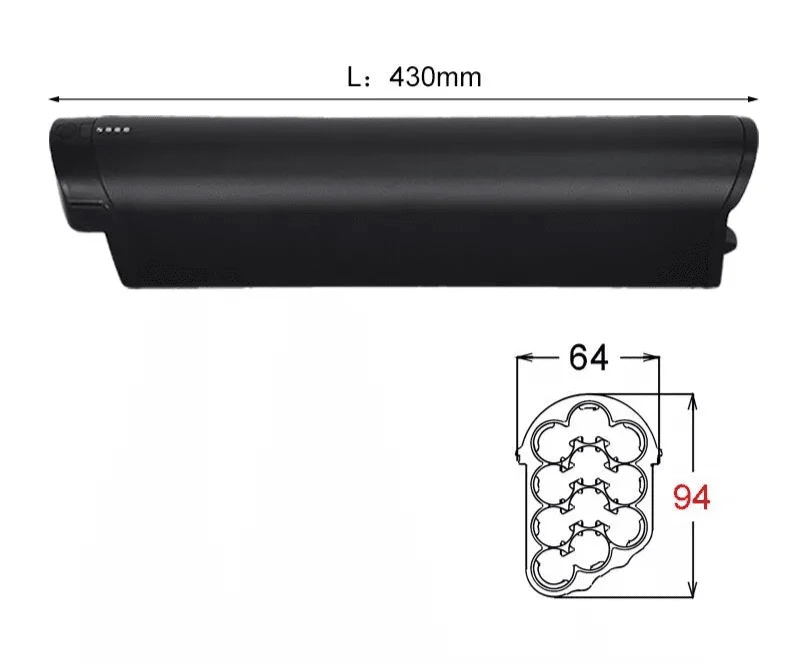36V 14Ah 504Wh Eel Pro In-Frame Samsung eBike Battery CPEP36-14