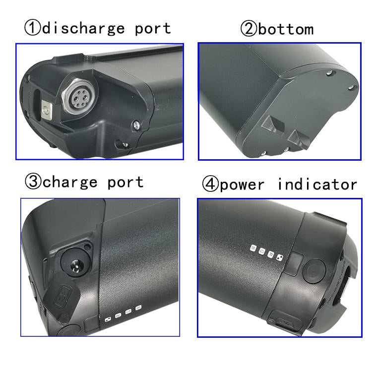 36V 14Ah 504Wh Mini Eel In-Frame Samsung eBike Battery CPEM36-14 - Cap Rouge