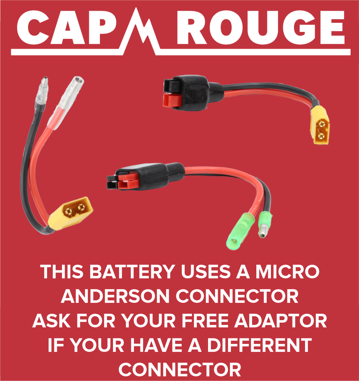 36V 16Ah / 576Wh Rear Rack CHAM eBike Battery With Rack CPSRB36-16-WR - Cap Rouge