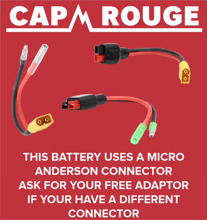 36V 16Ah / 576Wh Rear Rack CHAM eBike Battery With Rack CPSRB36-16-WR - Cap Rouge