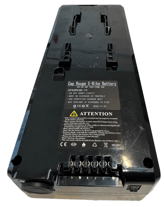 48V 15Ah / 720Wh Ampd Bros / Dirodi eBike Battery CPACRV48 - 15 - Cap Rouge