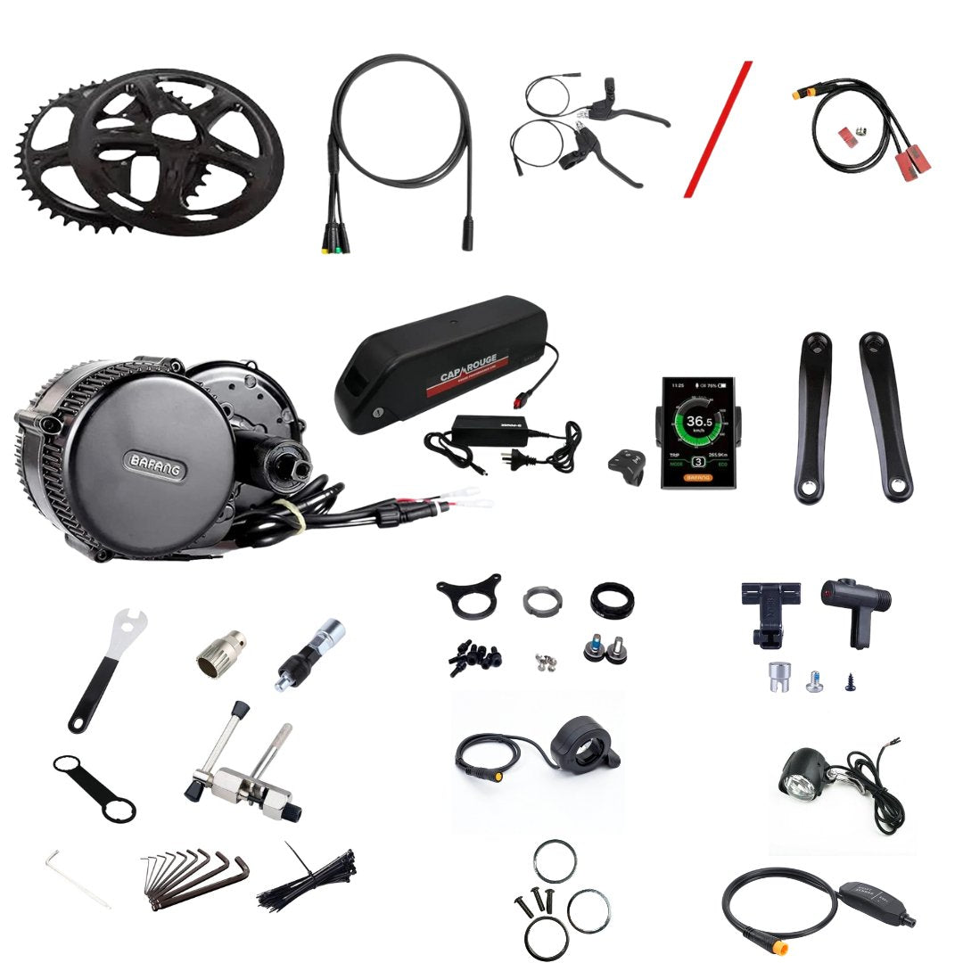 Fully Built Conversion Kit Bafang 48V 750W BBS02B Bafang Mid Drive eBike Conversion Kit 68-73mm W ...