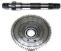 Bafang Standard Crank Axle 68mm with Chainring gear - Cap Rouge