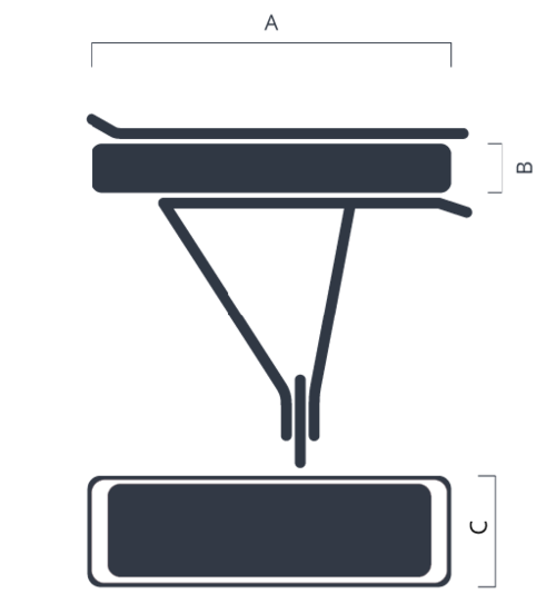 Bafang 43V 14.5Ah/623 Wh BT C01.623.UC Rear Rack eBike Battery