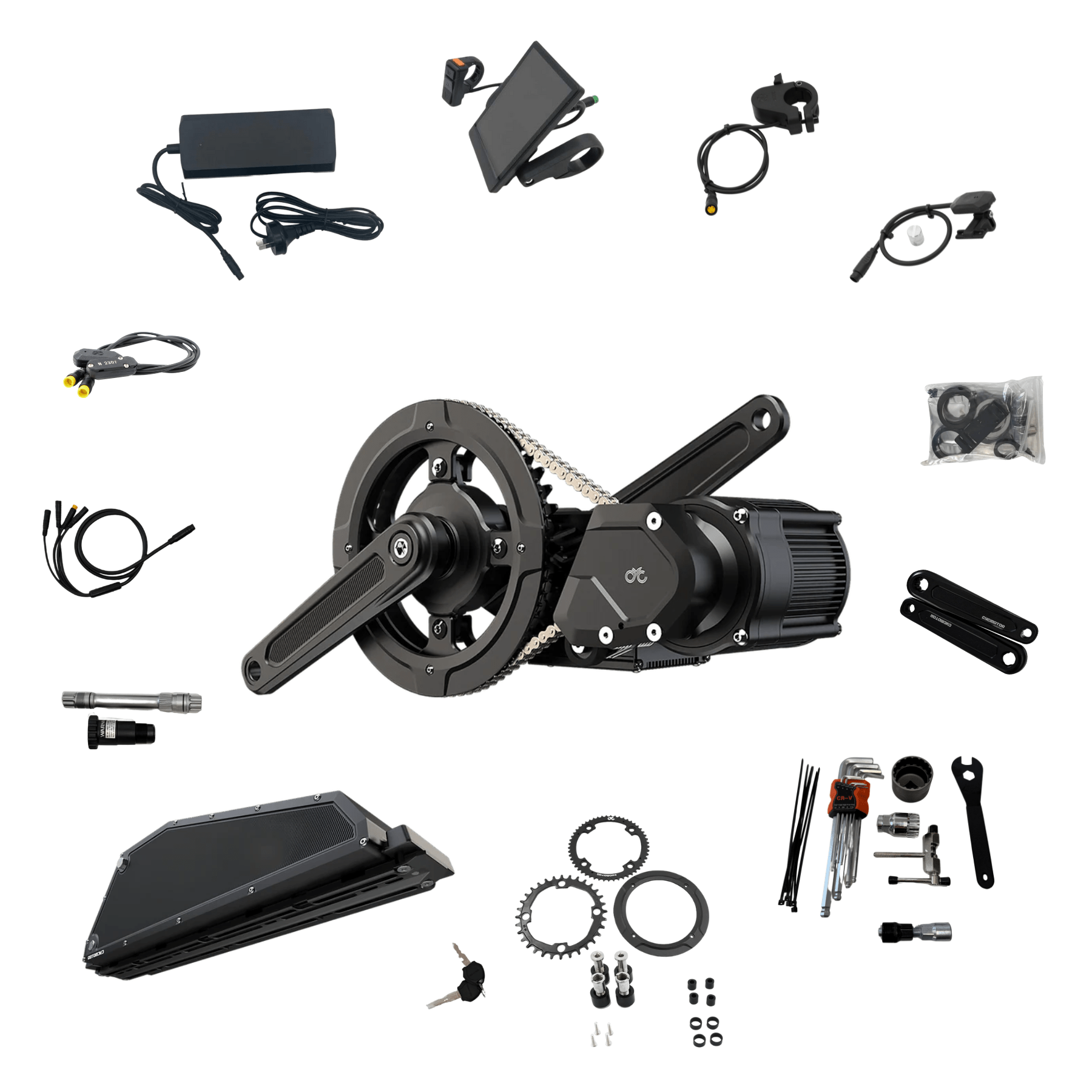 CYC X1 Pro Gen 4 Mid Drive eBike Conversion Kit With 60V 20Ah Battery ...