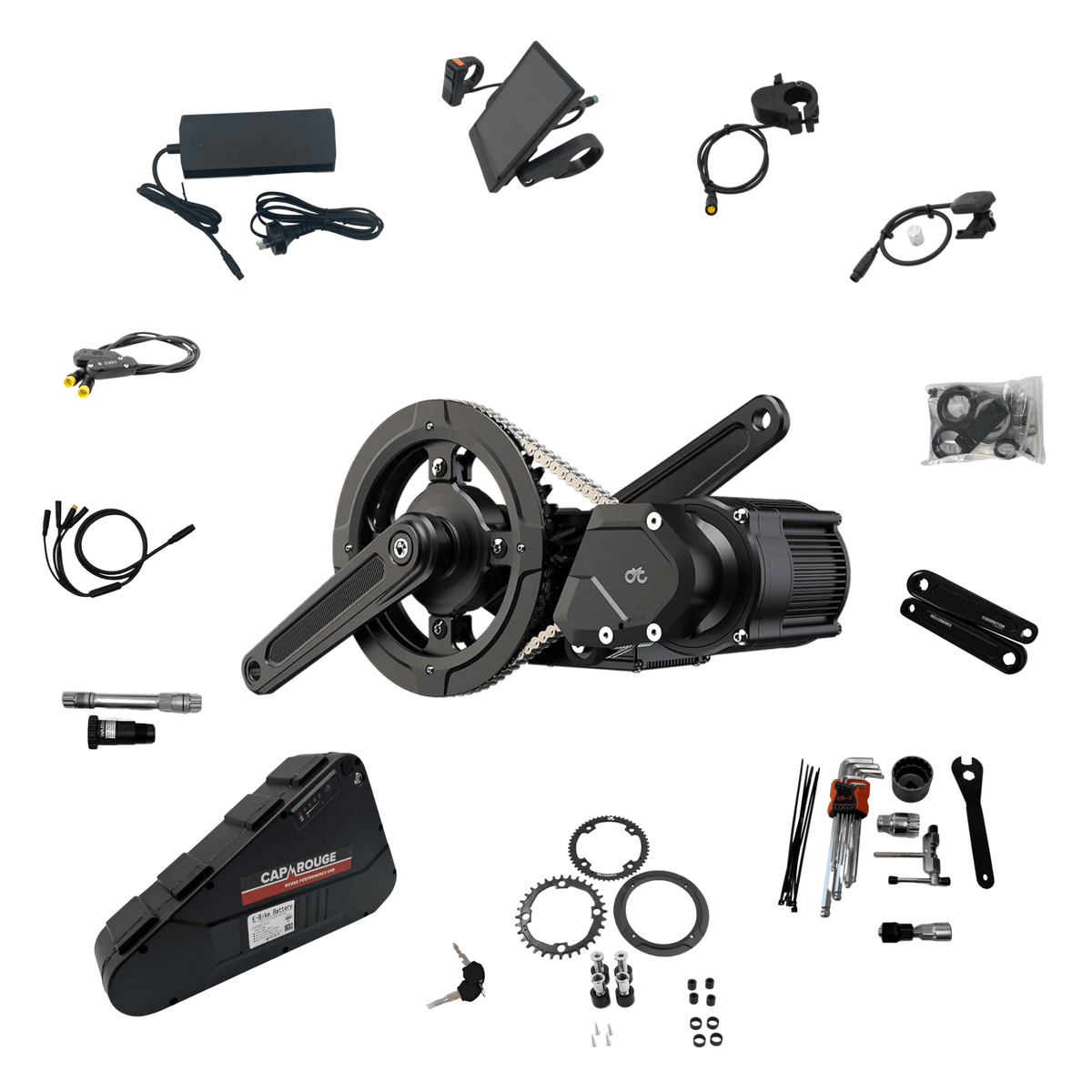 Fully Built Conversion Kit CYC X1 Pro Gen 4 Mid Drive eBike Conversion Kit With Samsung 72V 20Ah ...