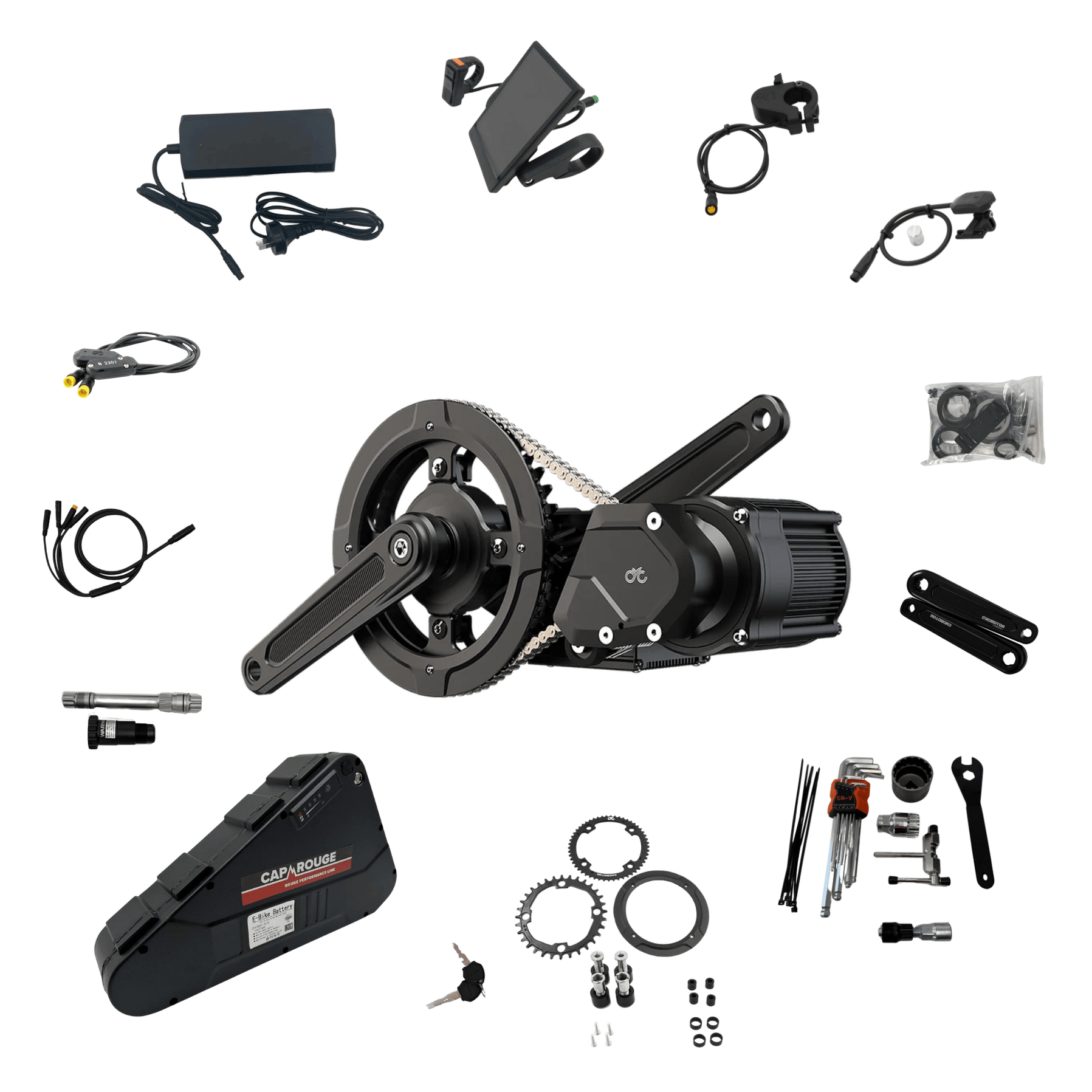 Electric Bike Batteries, Conversion Kits, Motors and Accessories — Cap ...