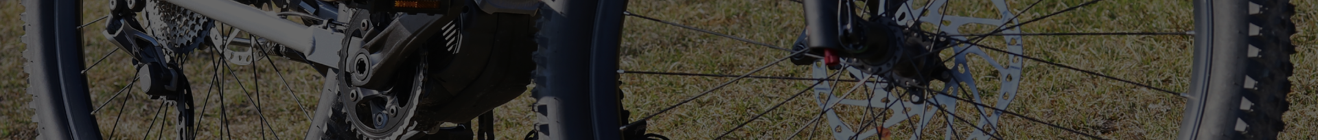 Close-up of a bicycle's components.