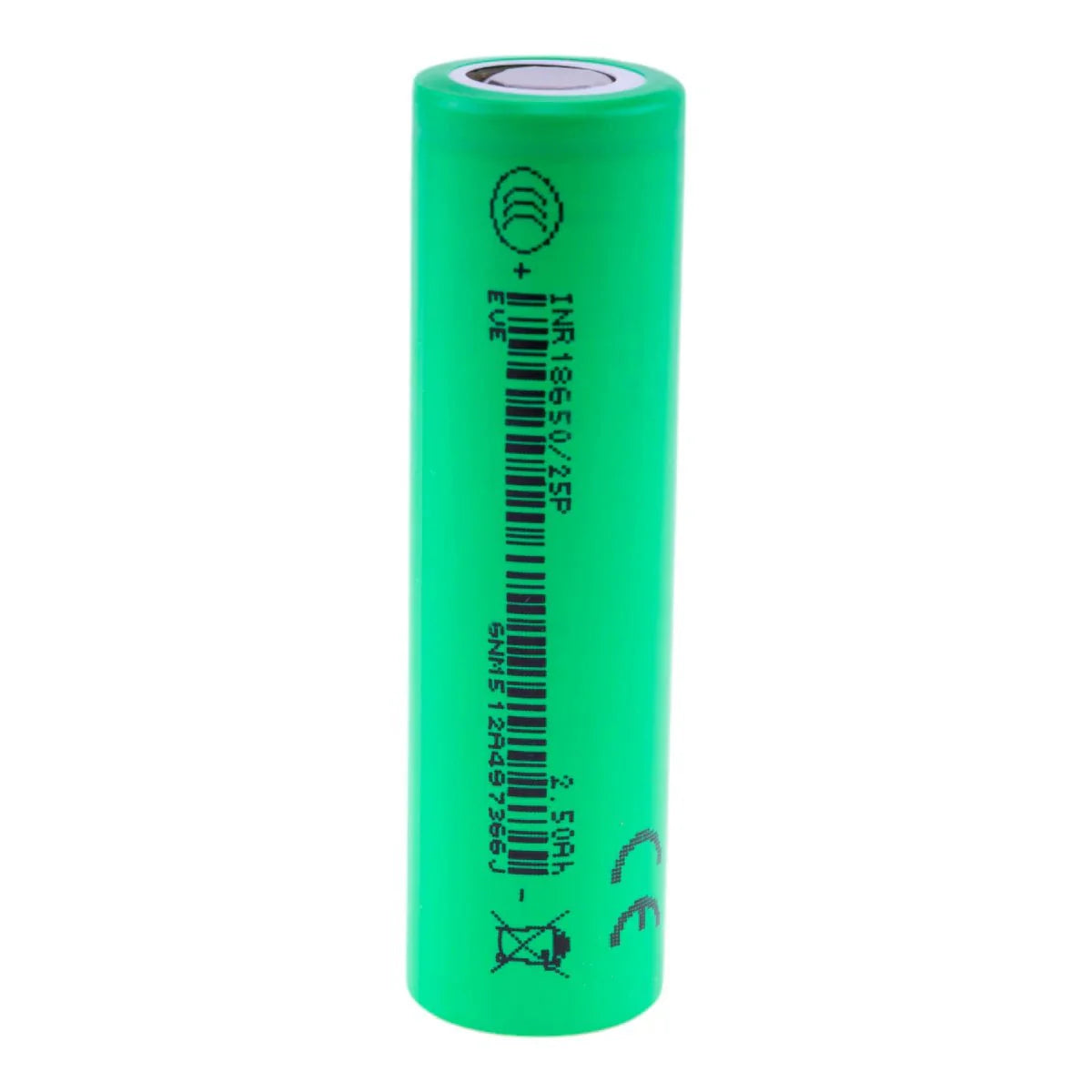 EVE 25P 2500mAh 18650 - 25P Lithium - ion Cells CP25P - 1 - Cap Rouge