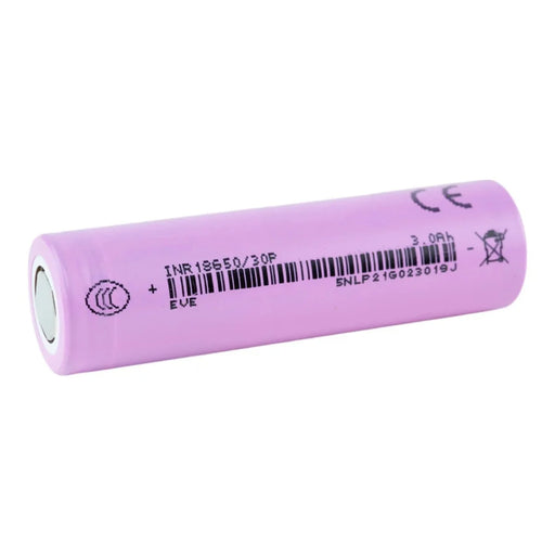 EVE 30P 18650 3000mAh 30A Battery - Cap Rouge
