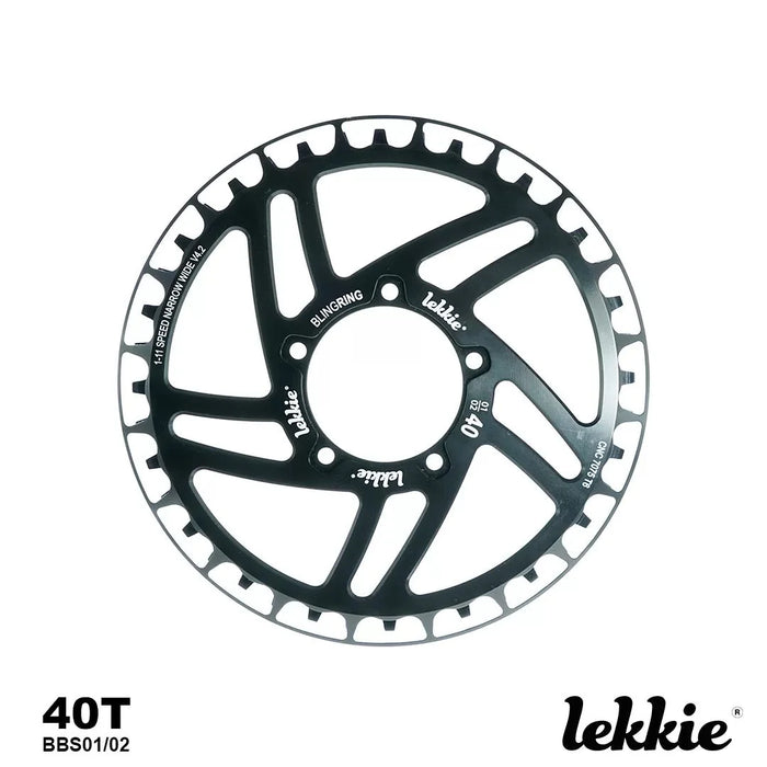 Lekkie Bling Ring 40T BBS 01/02 Sprocket Only - Cap Rouge