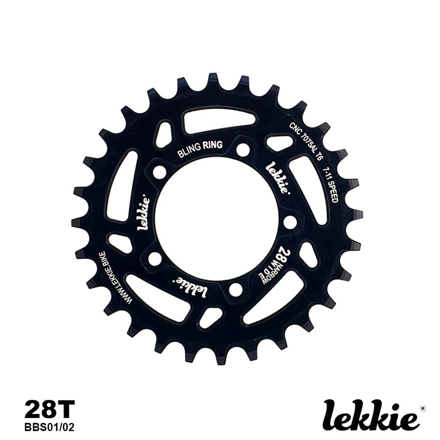 Lekkie Bling Ring BBS 01/02 28T - Cap Rouge
