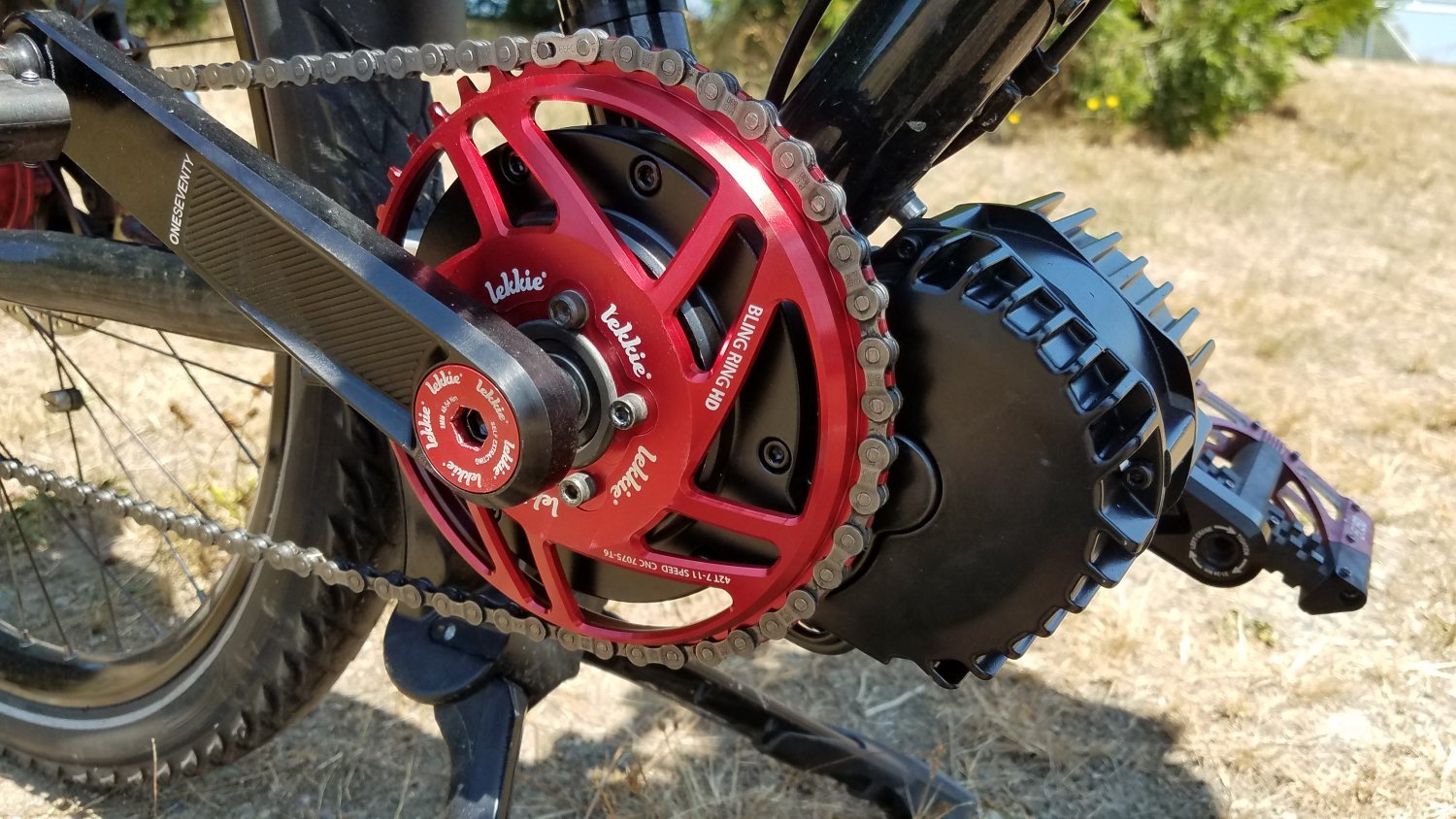 Lekkie Buzz Bars - Left Offset Square Drive 170MM V3.1 - Cap Rouge