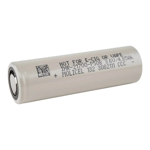 Molicel 21700 P50B 5000mAh 60A Battery - Cap Rouge