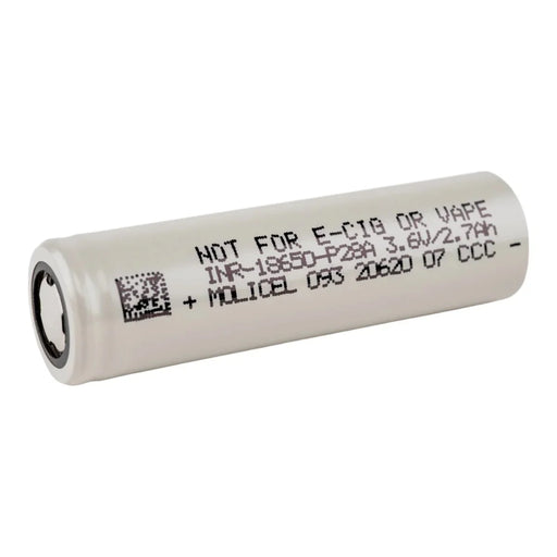 Molicel P28A 18650 2800mAh 35A Battery - Cap Rouge