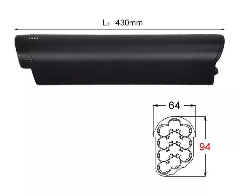 36V 10.4Ah 374Wh Eel Pro In-Frame eBike Battery CPEP36-10.4