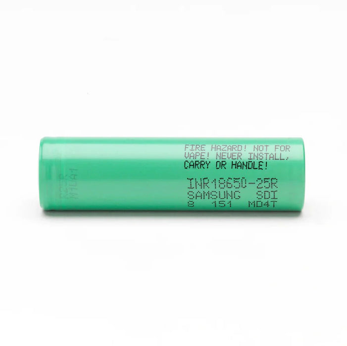 Samsung 25R 2500mAh INR18650 - 25R Lithium - ion Cells CP25R - 1 - Cap Rouge