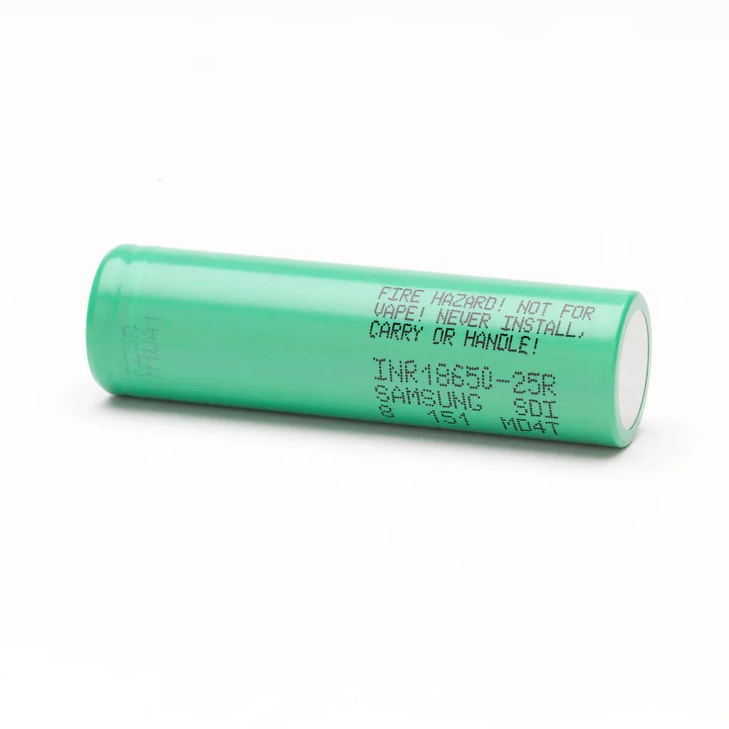 Samsung 25R 2500mAh INR18650 - 25R Lithium - ion Cells CP25R - 1 - Cap Rouge