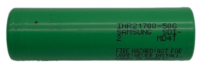 Samsung 50G INR18650-50G 5000mAh 21700 Lithium-ion Cell CP50G-1 - Cap Rouge