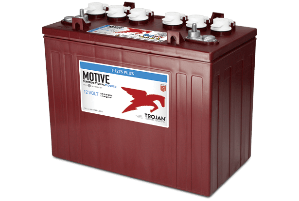 T - 1275 Plus 12V Flooded Lead Acid Battery - Cap Rouge