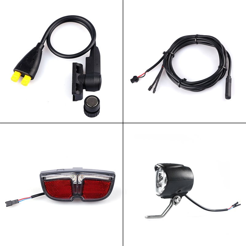 TongSheng Front and Rear Light Set TDSZ2 - Cap Rouge